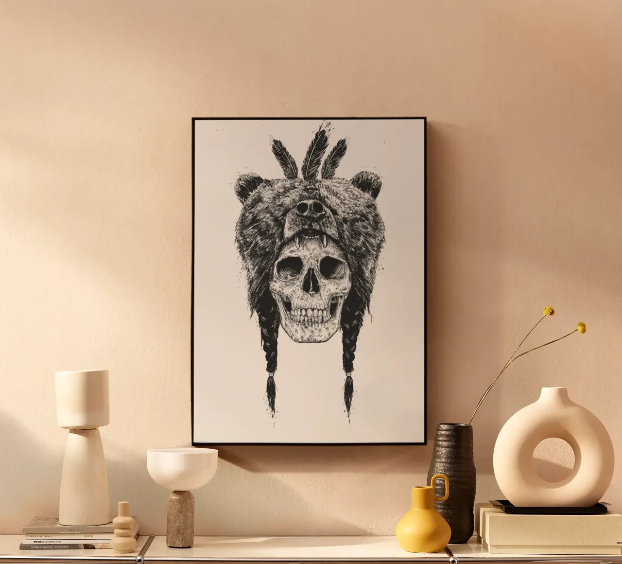 Dead shaman acrylic glass by Balazs Solti