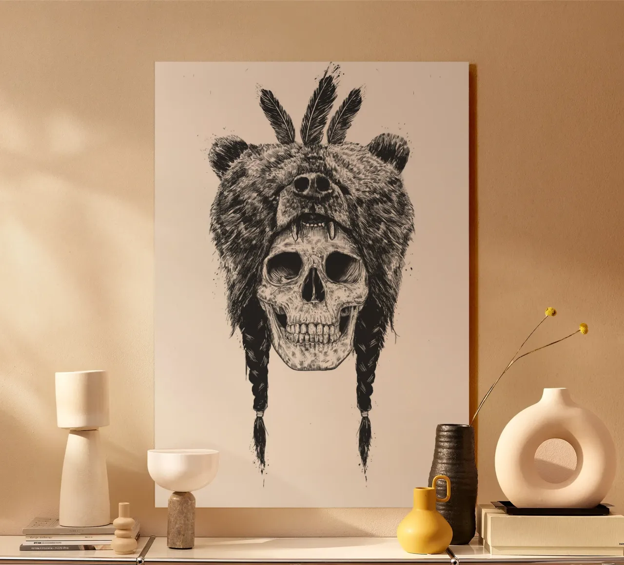 Dead shaman acrylic glass by Balazs Solti