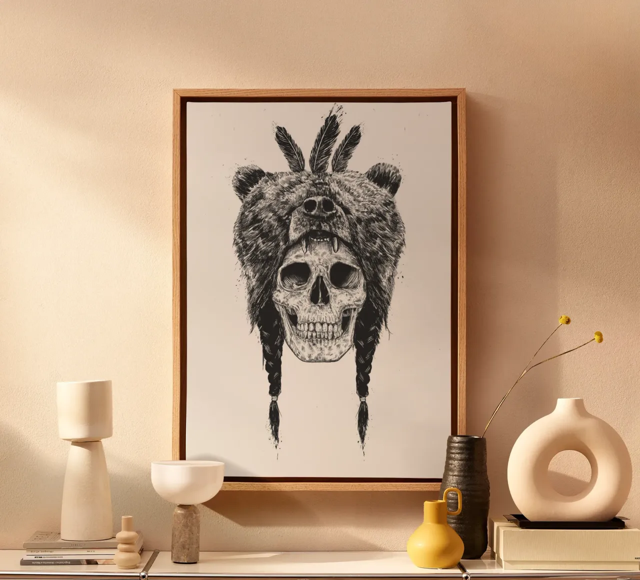 Dead shaman canvas by Balazs Solti