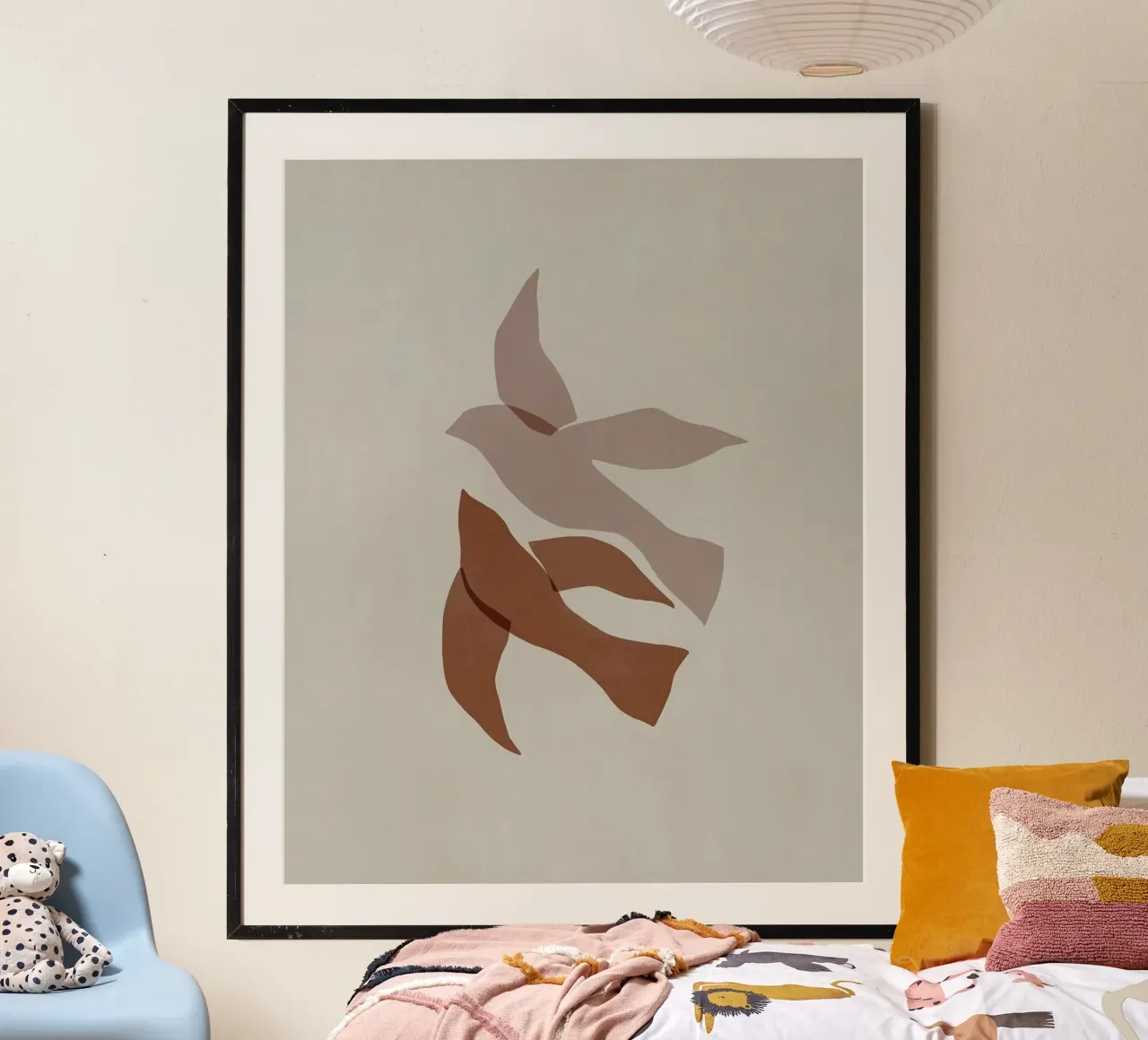 couple bird in color poster da huminity