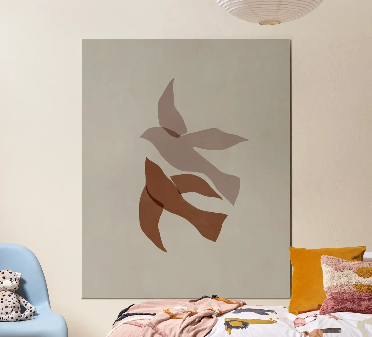 couple bird in color poster da huminity