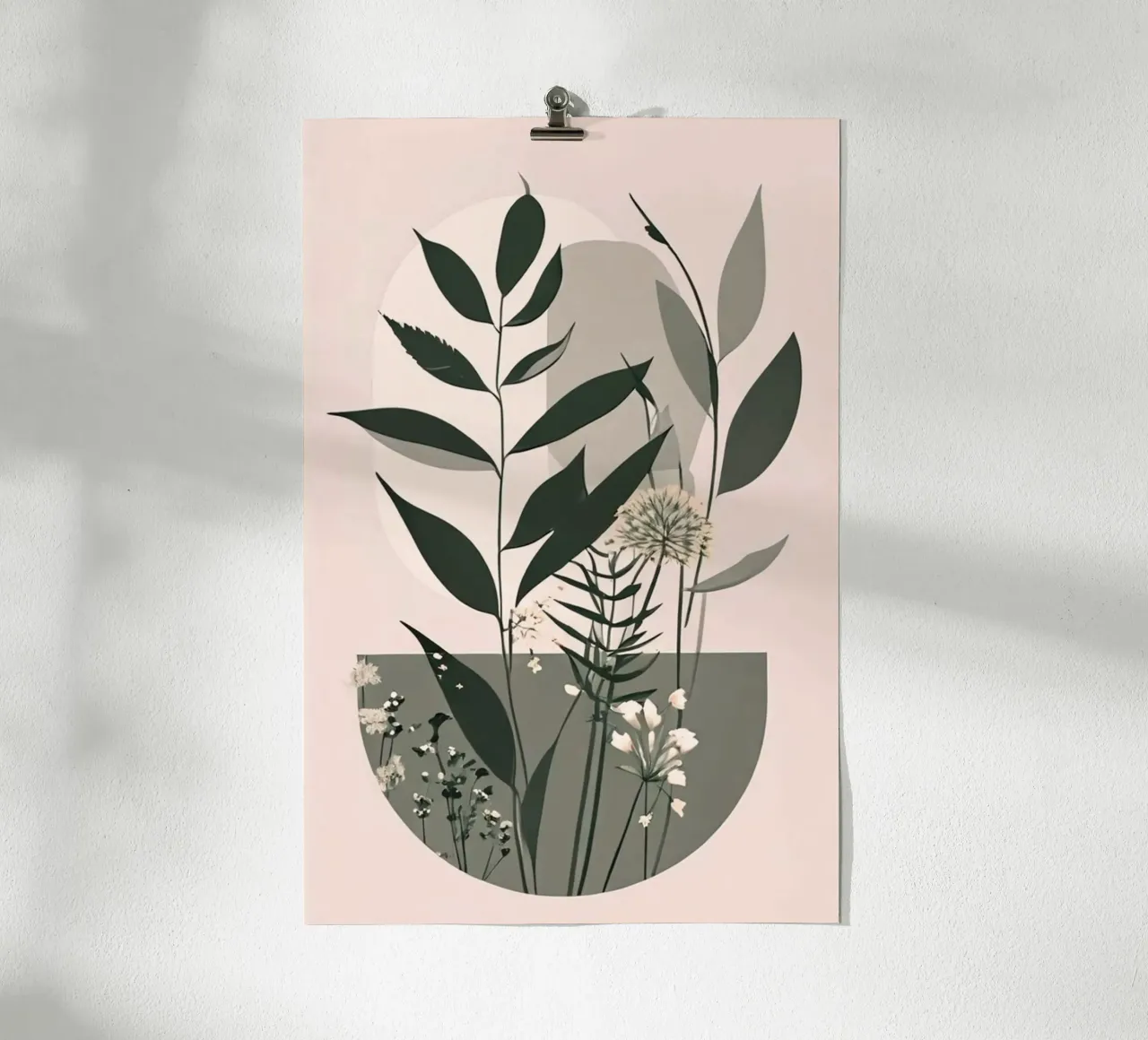 flower in circle poster da panada