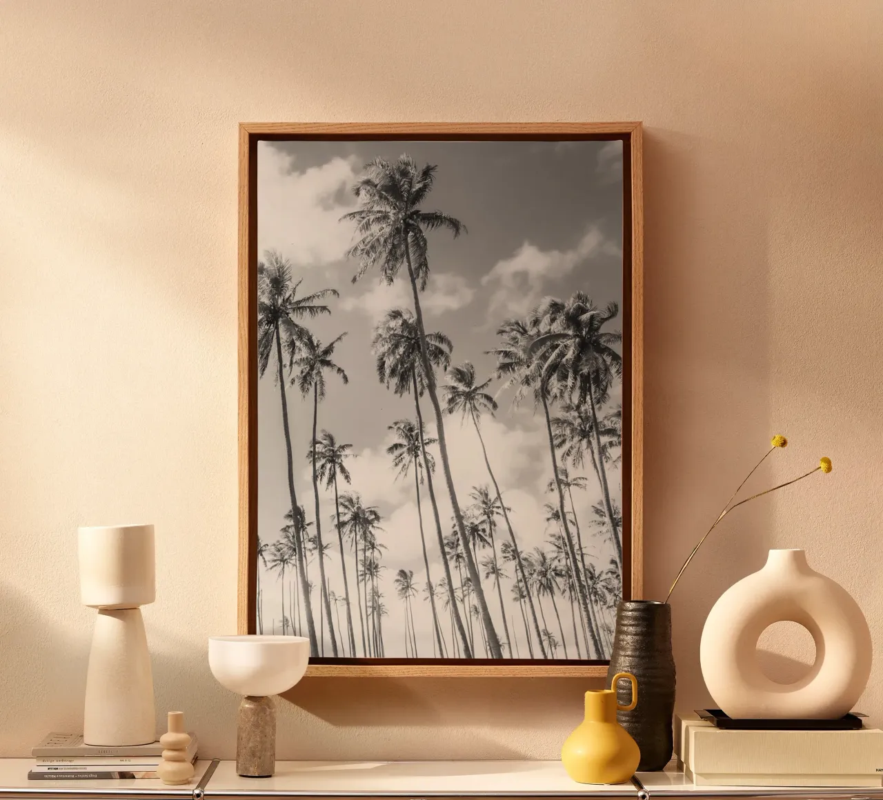 Richard Podgurski - Palme di Kauai tela con Cornice a cassetta da Panait Ivascu