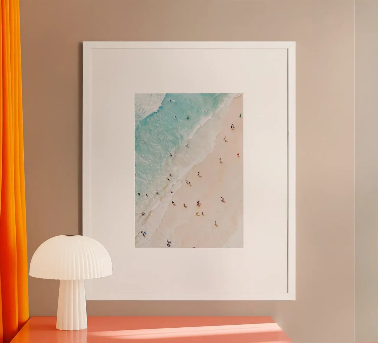 Richard Podgurski - Tuffo nell'oceano poster con telaio in alluminio da Panait Ivascu
