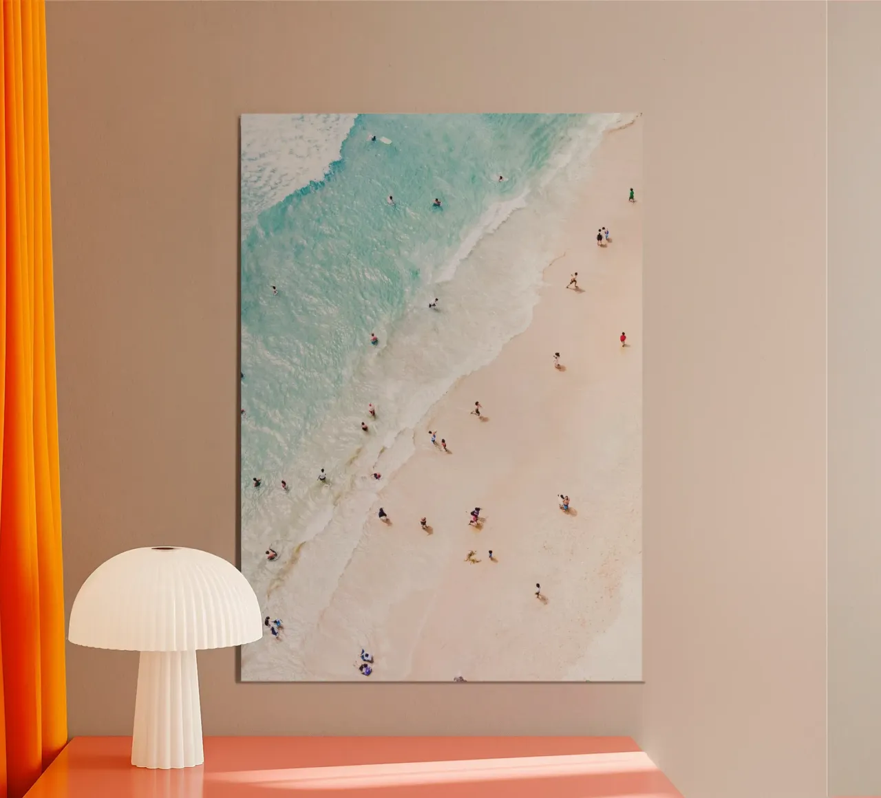 Richard Podgurski - Tuffo nell'oceano poster con telaio in alluminio da Panait Ivascu