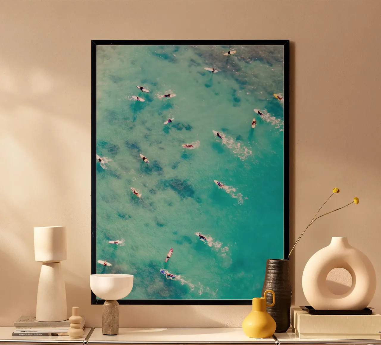 Richard Podgurski - Battaglia di pagaie poster con telaio in plastica da Panait Ivascu