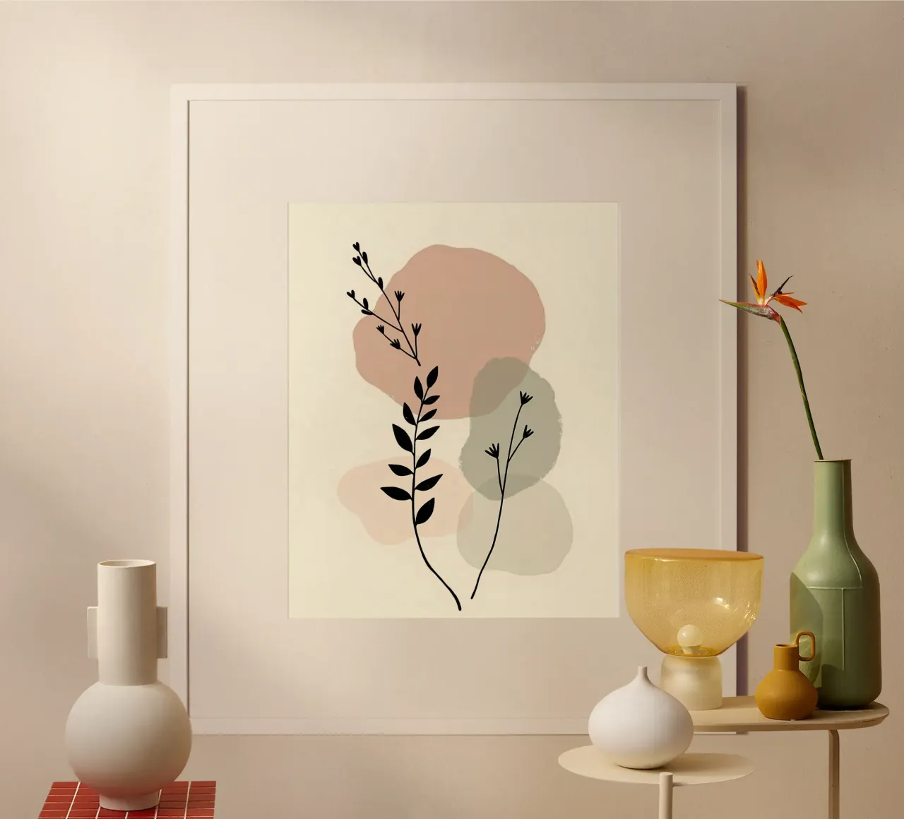 shape and branch flower poster da huminity