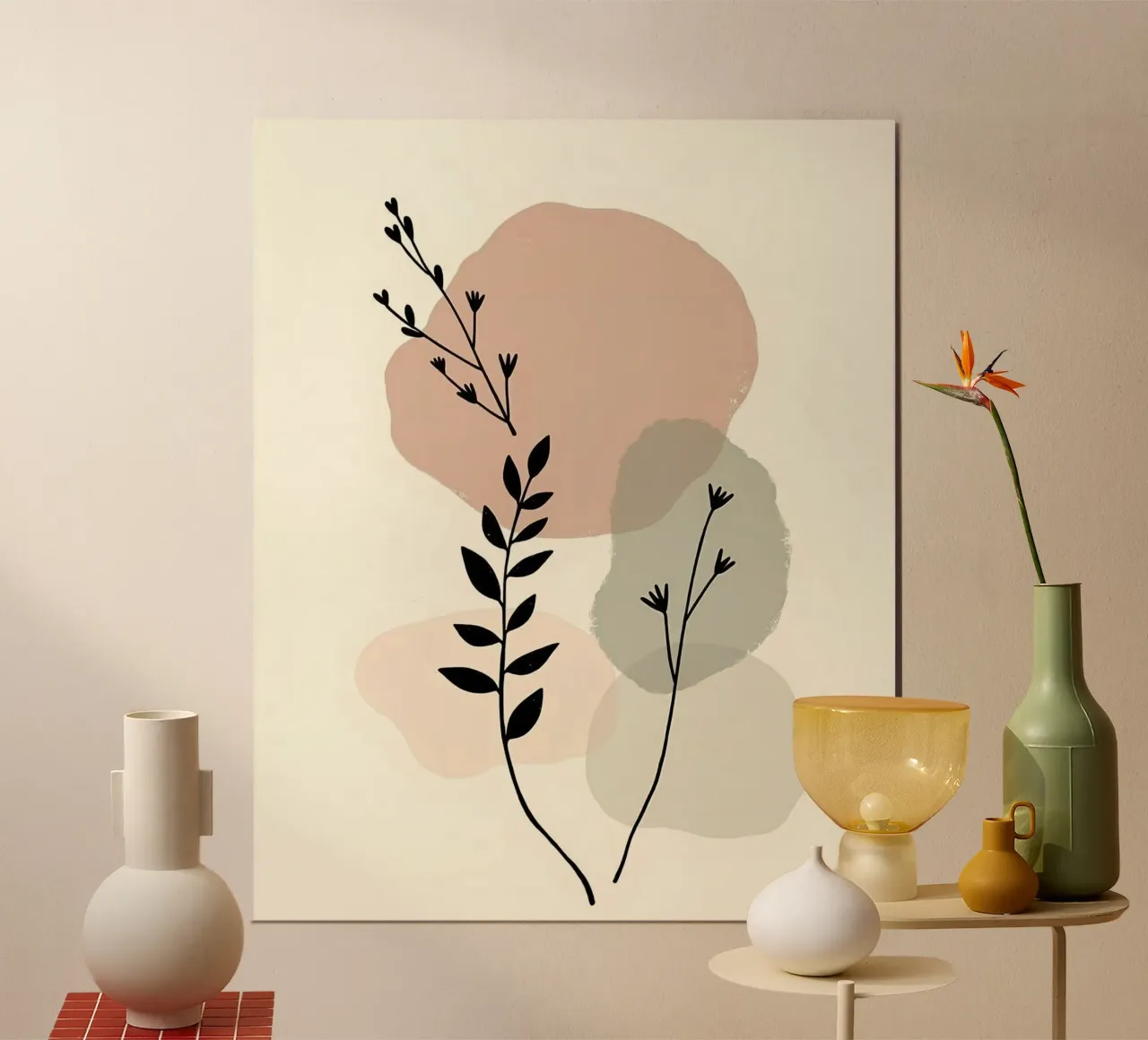 shape and branch flower poster da huminity