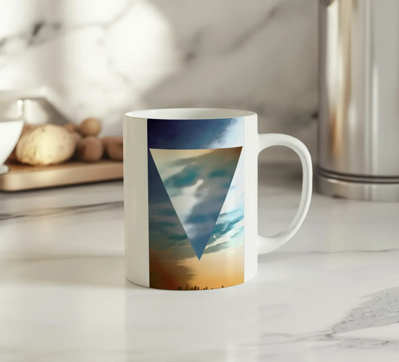 LA Triangle ceramic mug by In Full Color