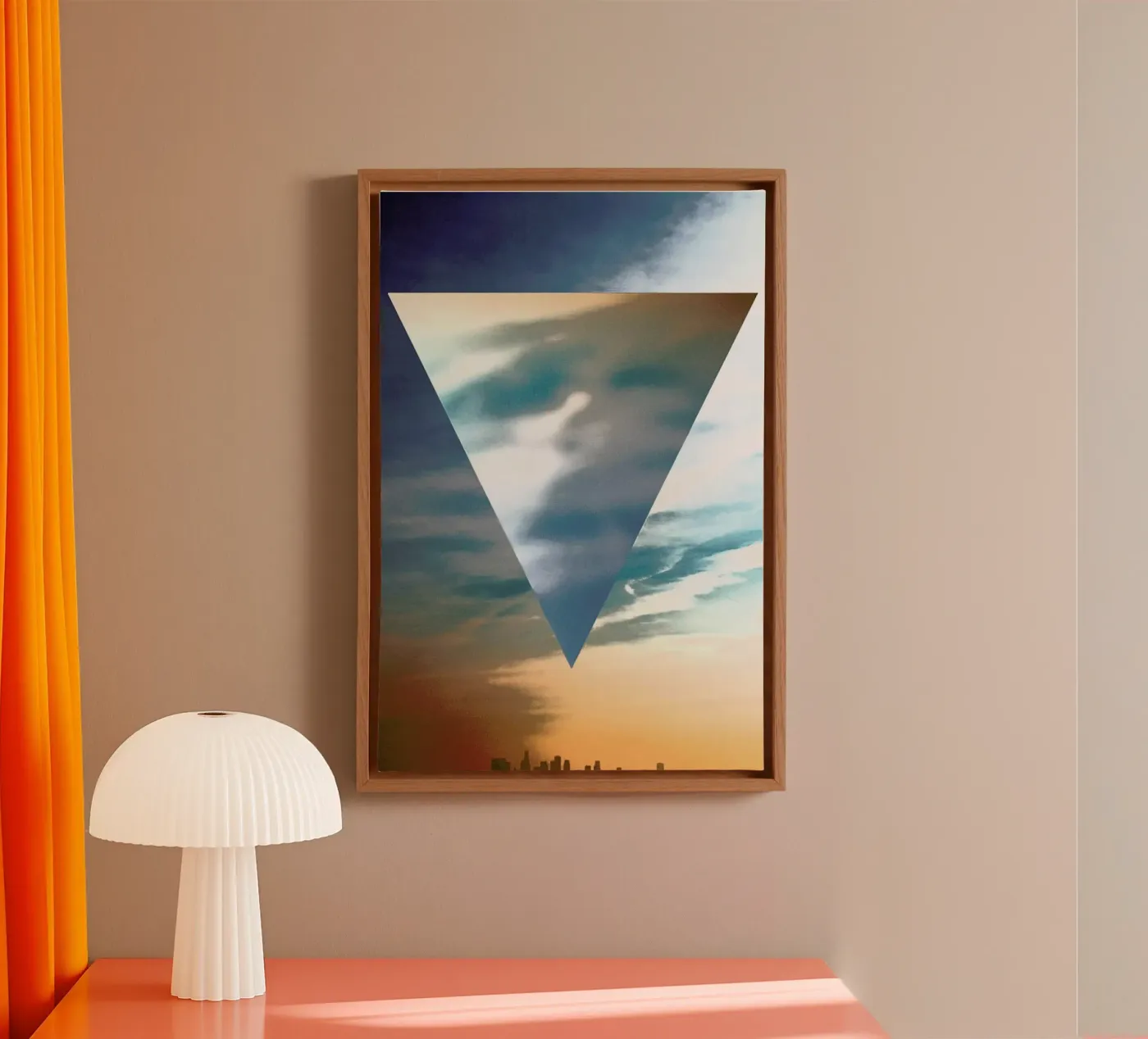 LA Triangle canvas by In Full Color