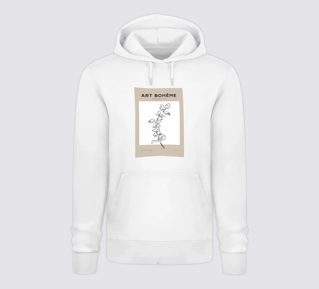 Boho Bohemian 8 Eucalyptus felpa con cappuccio da Boho Print Collection