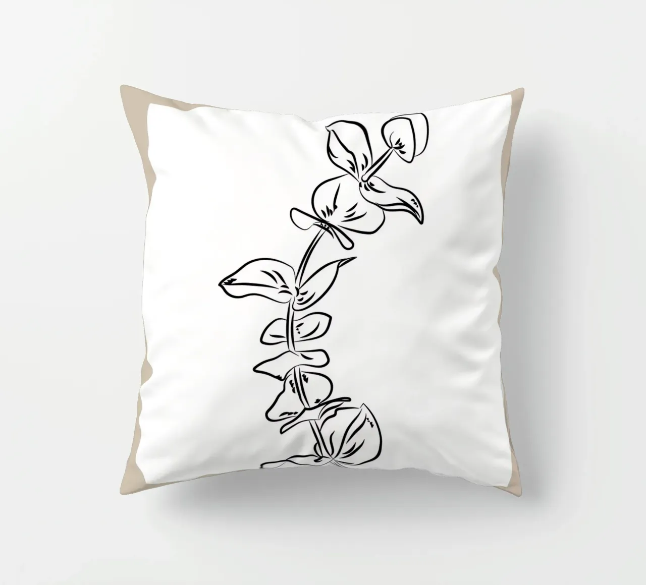 Boho Bohemian 8 Eucalyptus cuscino da Boho Print Collection