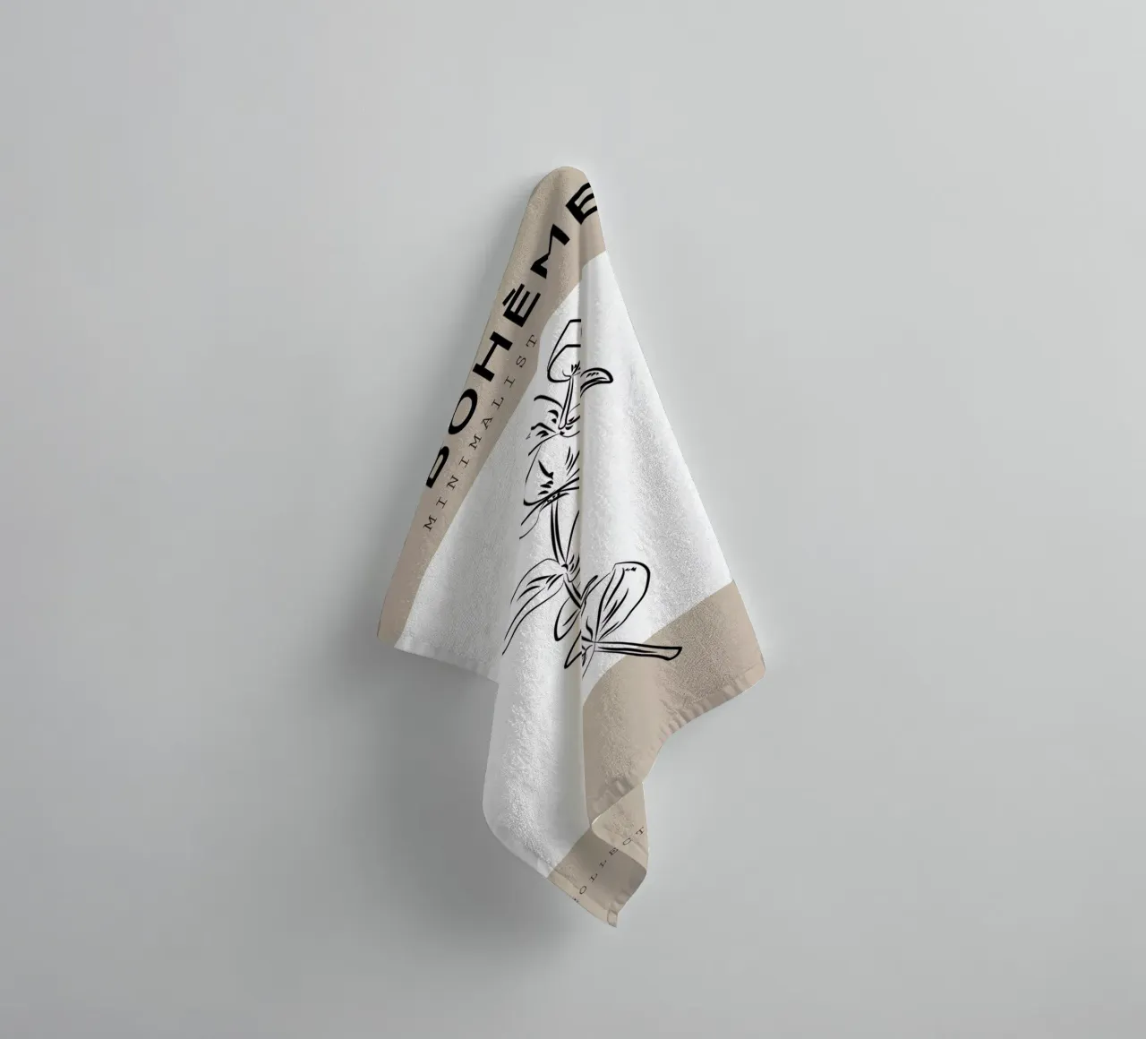 Boho Bohemian 8 Eucalyptus asciugamano da bagno da Boho Print Collection