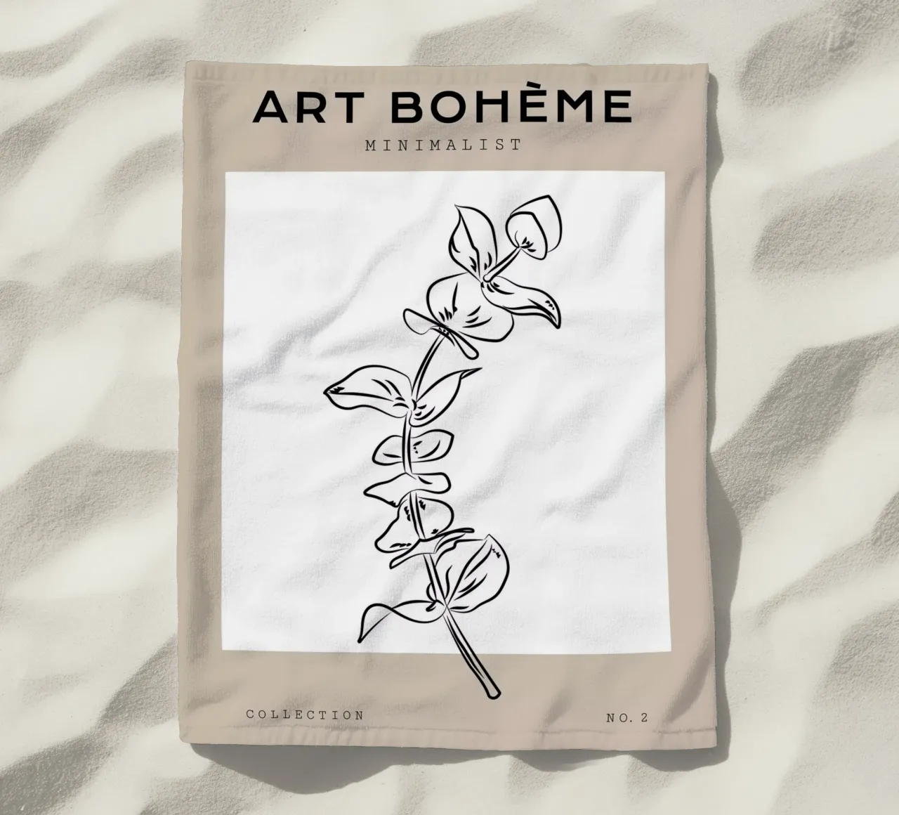 Boho Bohemian 8 Eucalyptus telo mare da Boho Print Collection