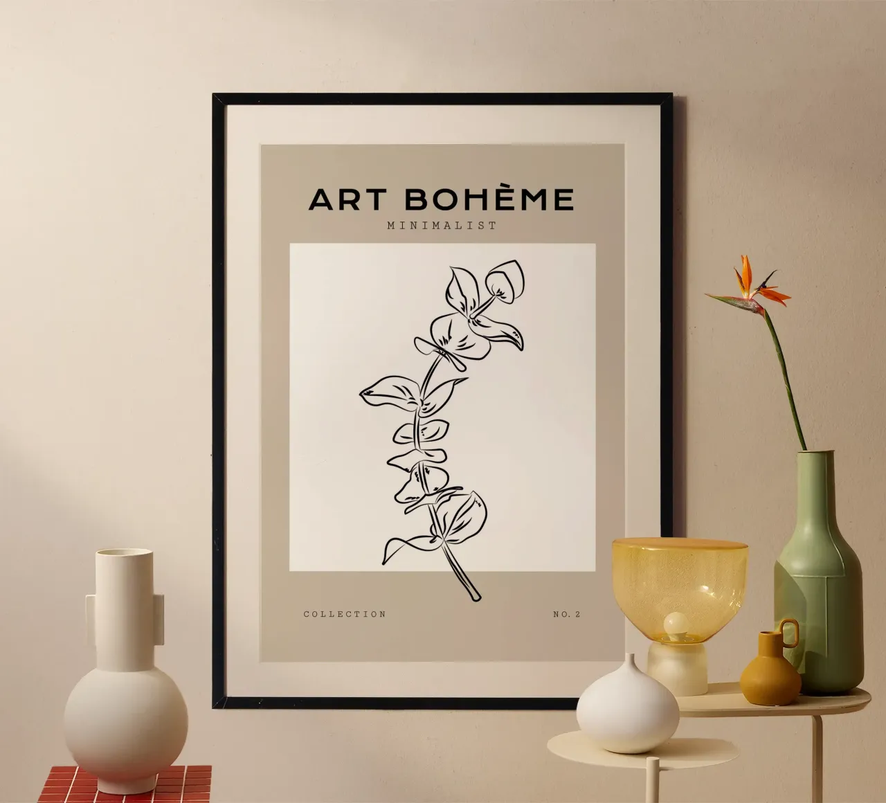 Boho Bohemian 8 Eucalyptus carta hahnemühle da Boho Print Collection