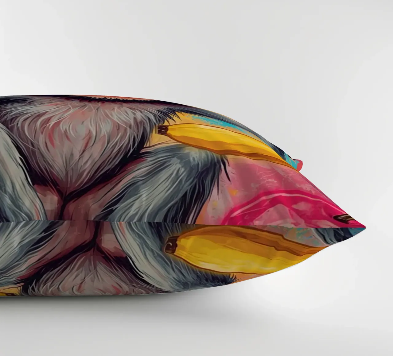 Scimmia con frutta cuscino da DesignDoodle