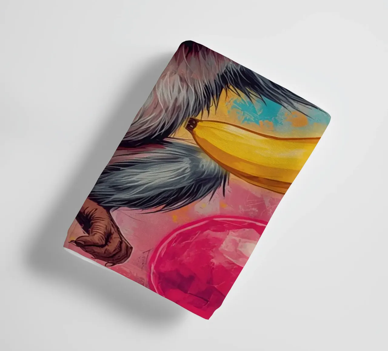 Scimmia con frutta asciugamano da bagno da DesignDoodle