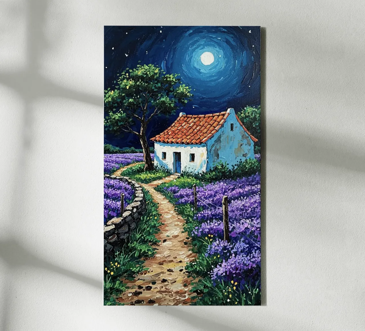 curve way home canvas with Floater frame by sunity