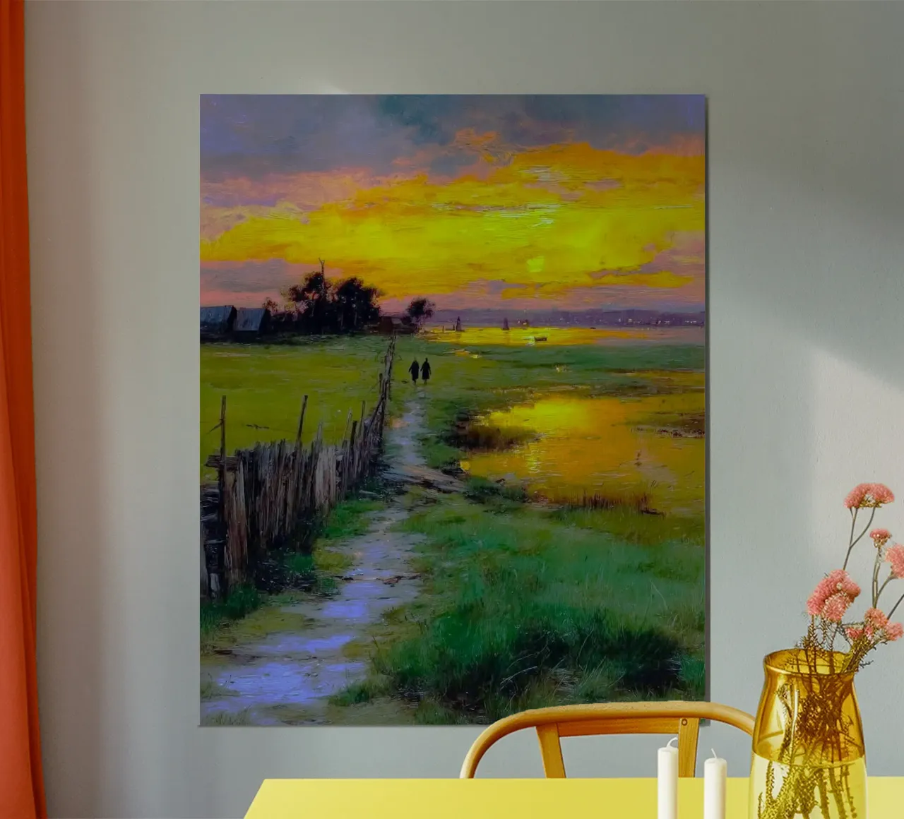 sunset field poster da firmana