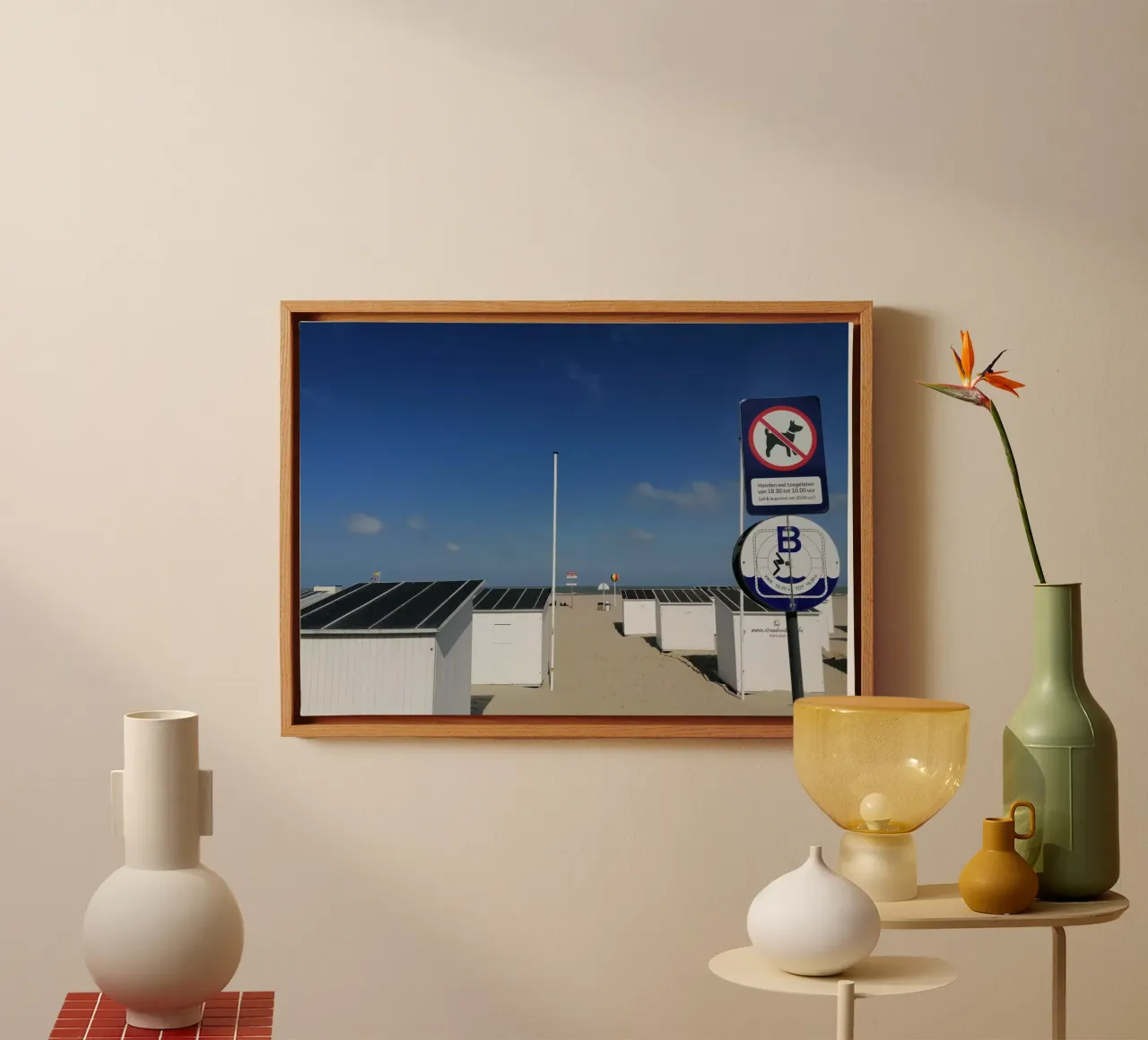 Mariakerkebeach2 tela con Cornice a cassetta da DragonFly