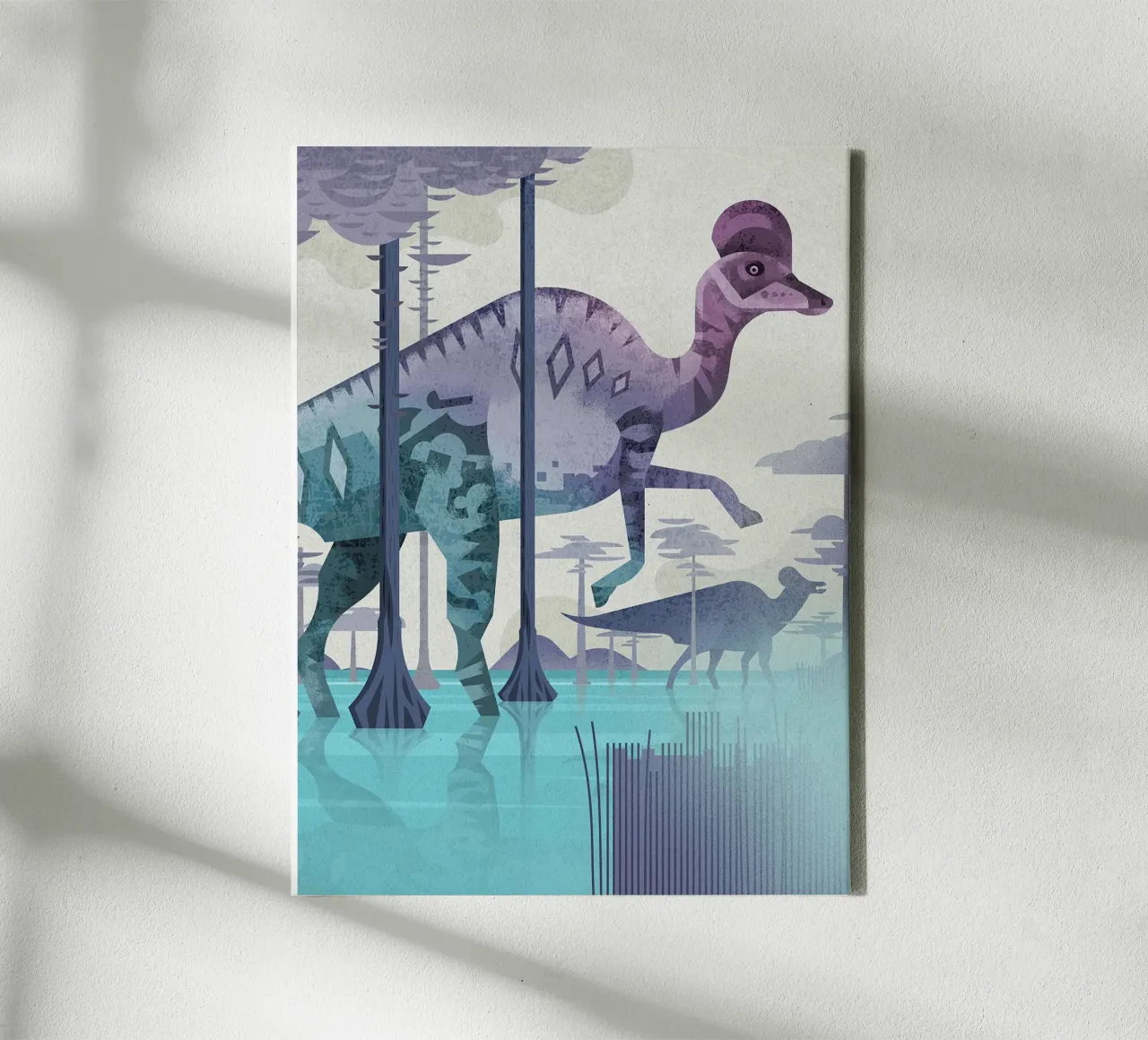 Corythosaurus tela con Cornice a cassetta da David Jackson
