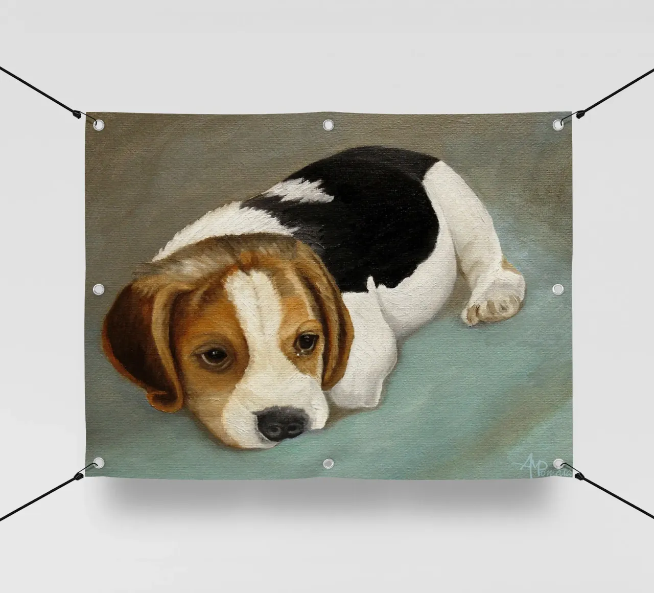 Beagle carino telo in pvc da David Jackson