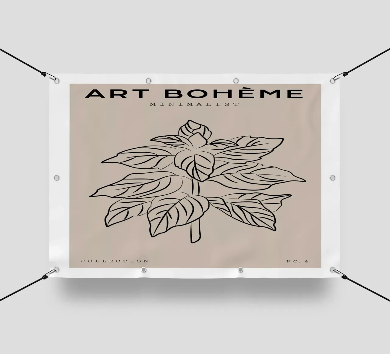 Boho Bohemian 8 Mint telo in pvc da Boho Print Collection
