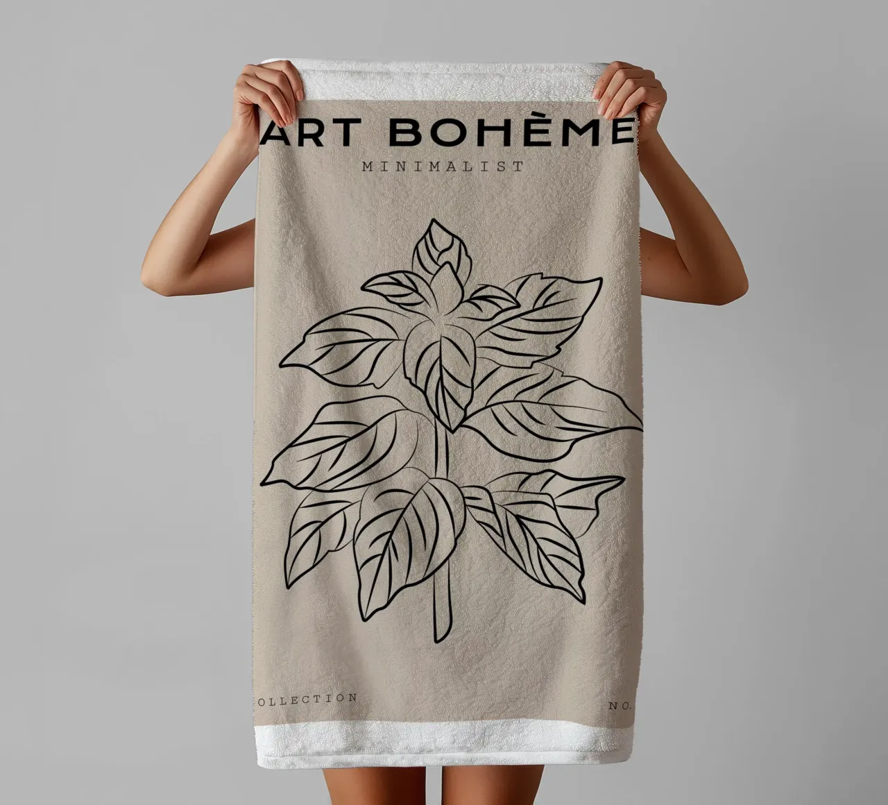 Boho Bohemian 8 Mint asciugamano da bagno da Boho Print Collection