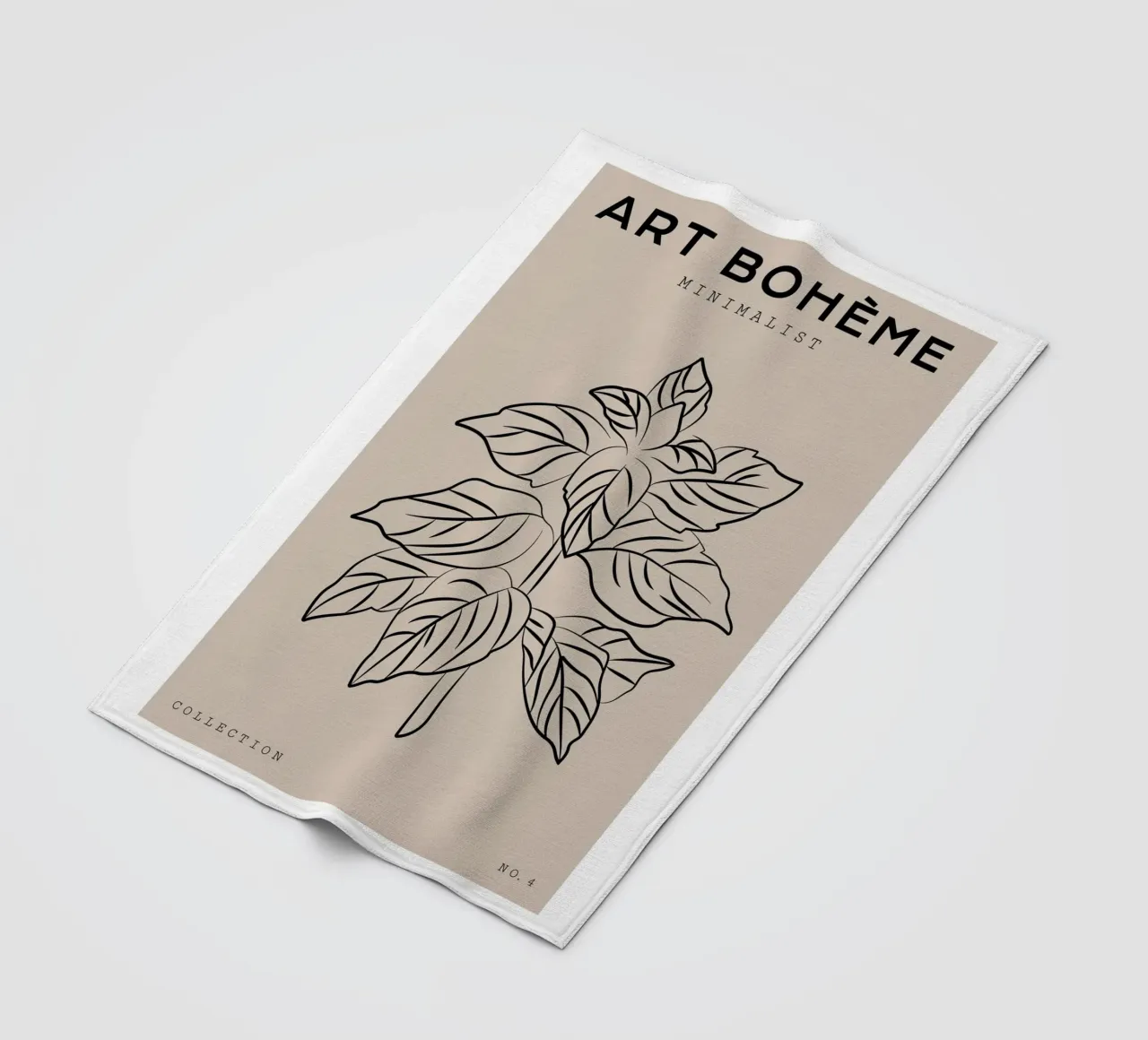 Boho Bohemian 8 Mint coperta in pile da Boho Print Collection