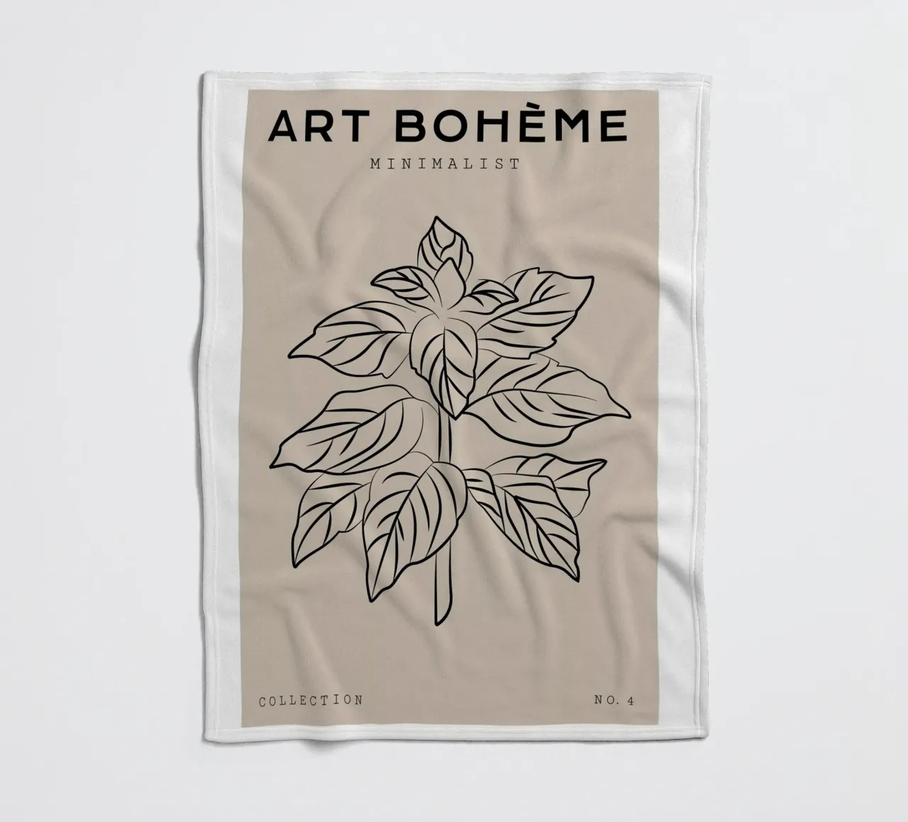 Boho Bohemian 8 Mint coperta in pile da Boho Print Collection