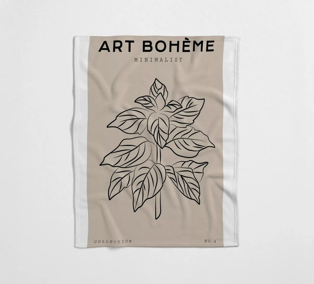 Boho Bohemian 8 Mint coperta in pile da Boho Print Collection