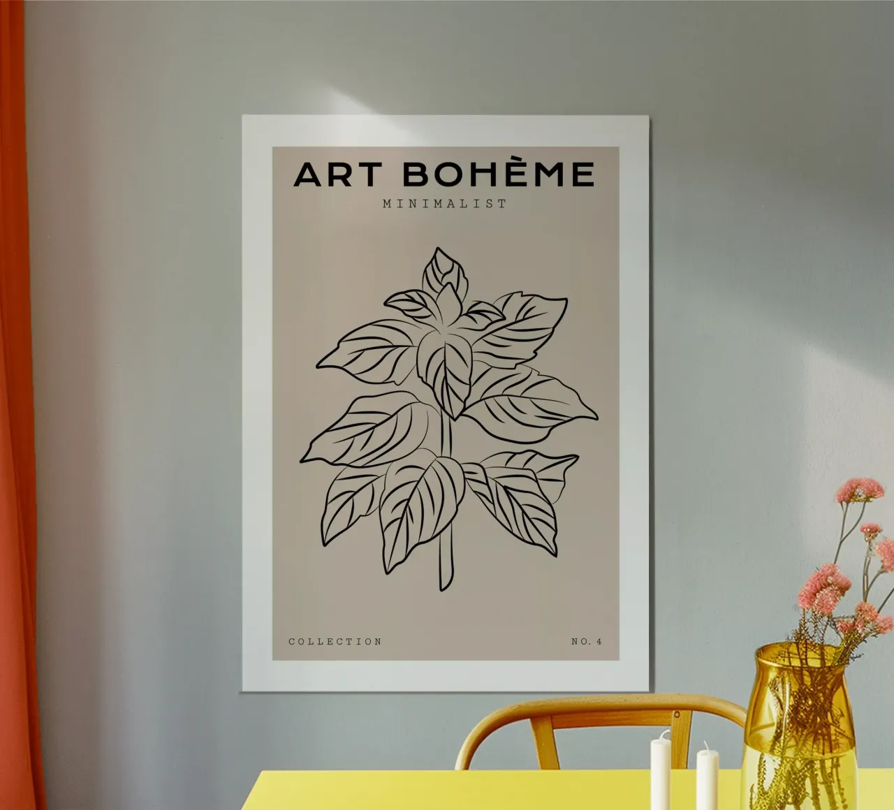 Boho Bohemian 8 Mint poster da Boho Print Collection