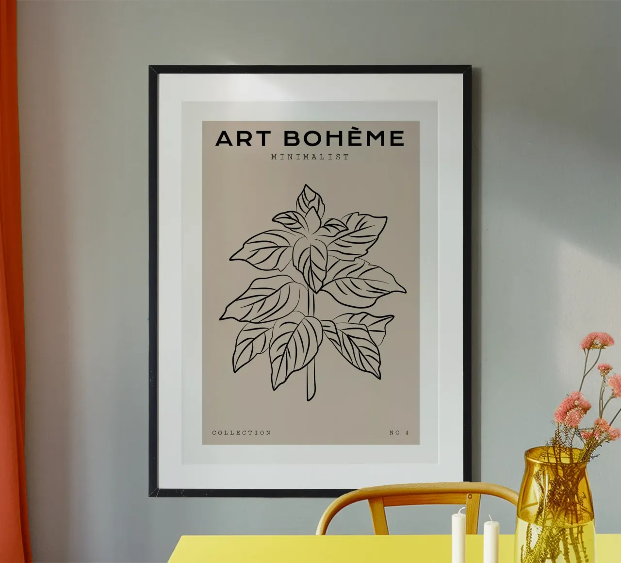 Boho Bohemian 8 Mint carta hahnemühle da Boho Print Collection