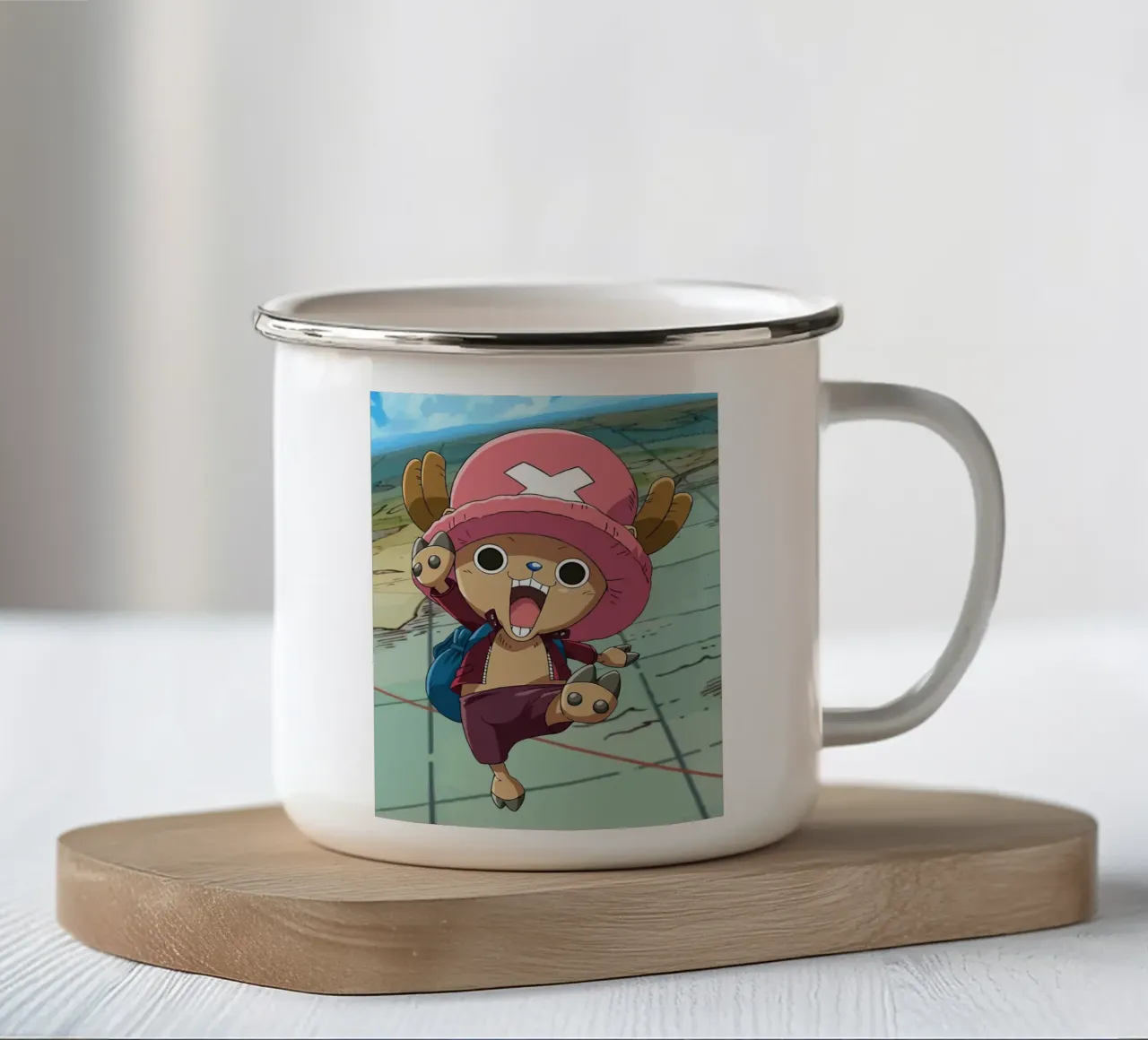 Chopper One Piece tazza in smalto da Dumery Art