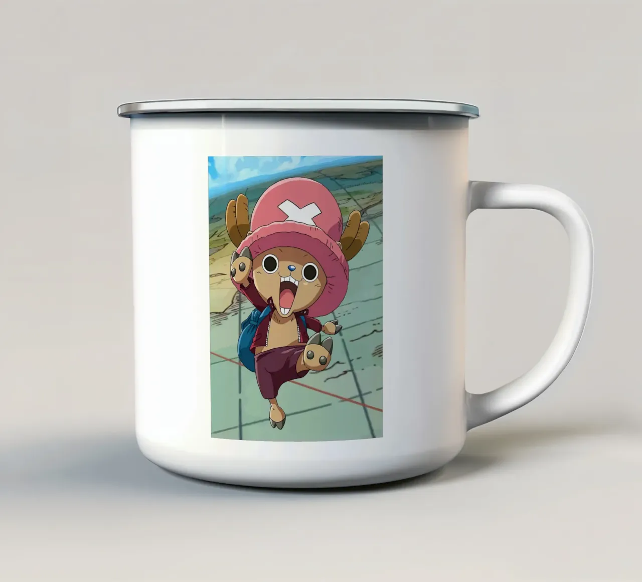 Chopper One Piece tazza in smalto da Dumery Art