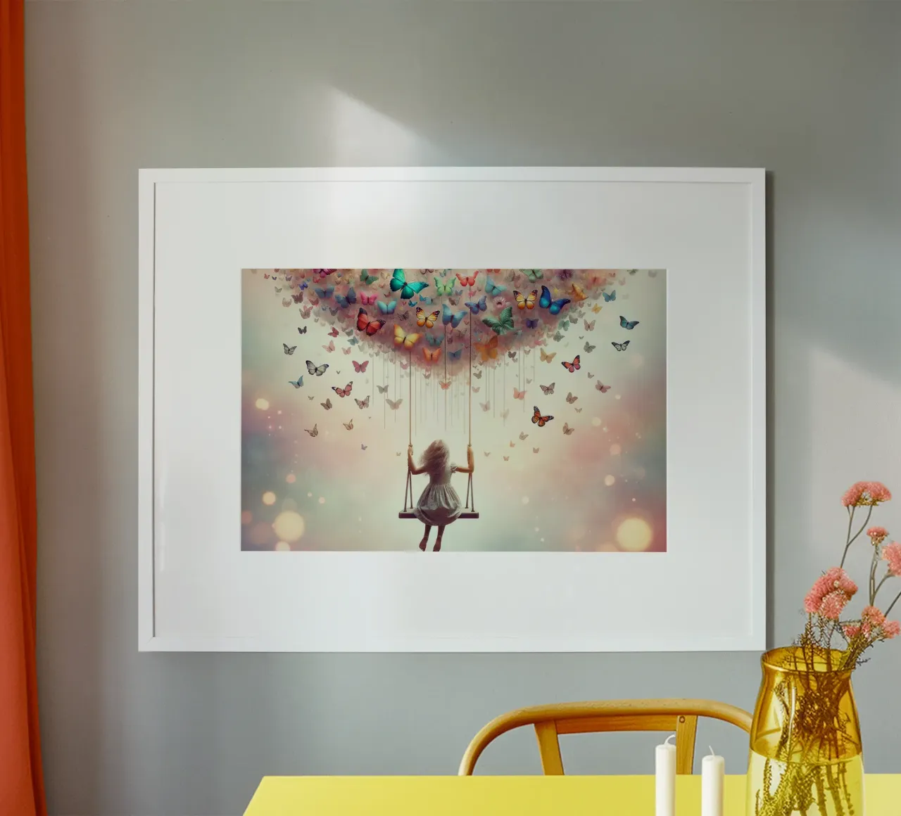 Volo di sogno su ali di farfalla poster da David Jackson