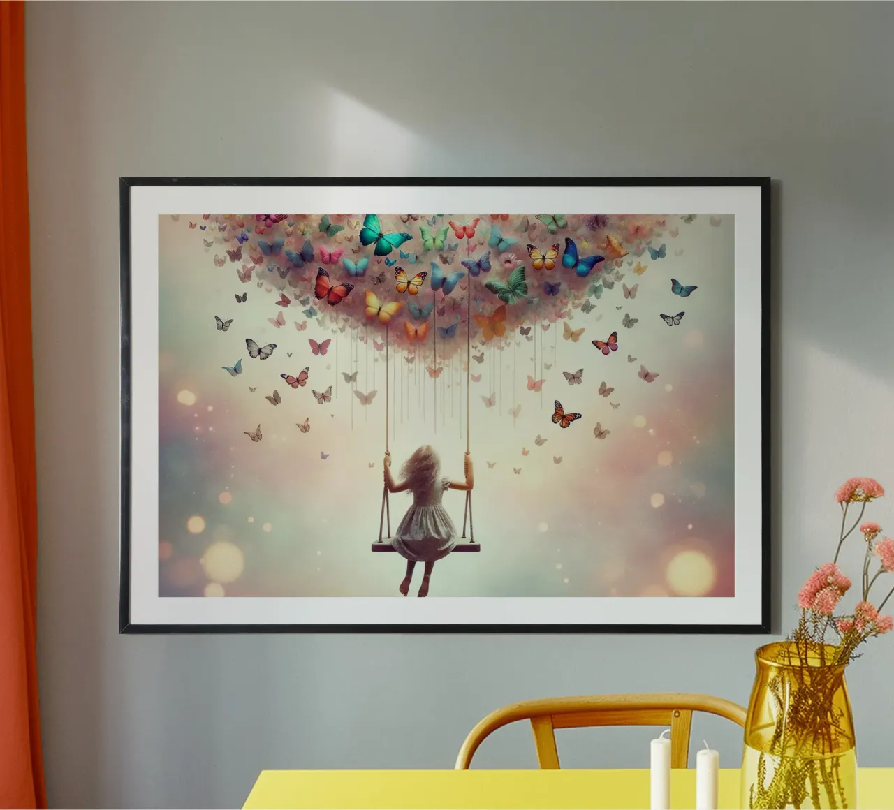 Volo di sogno su ali di farfalla poster da David Jackson