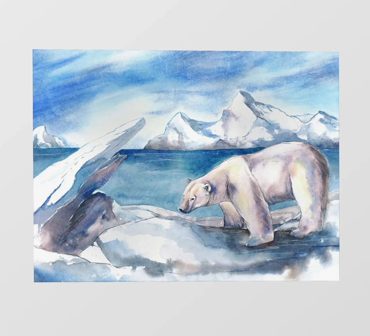 orso polare telo in pvc da David Jackson