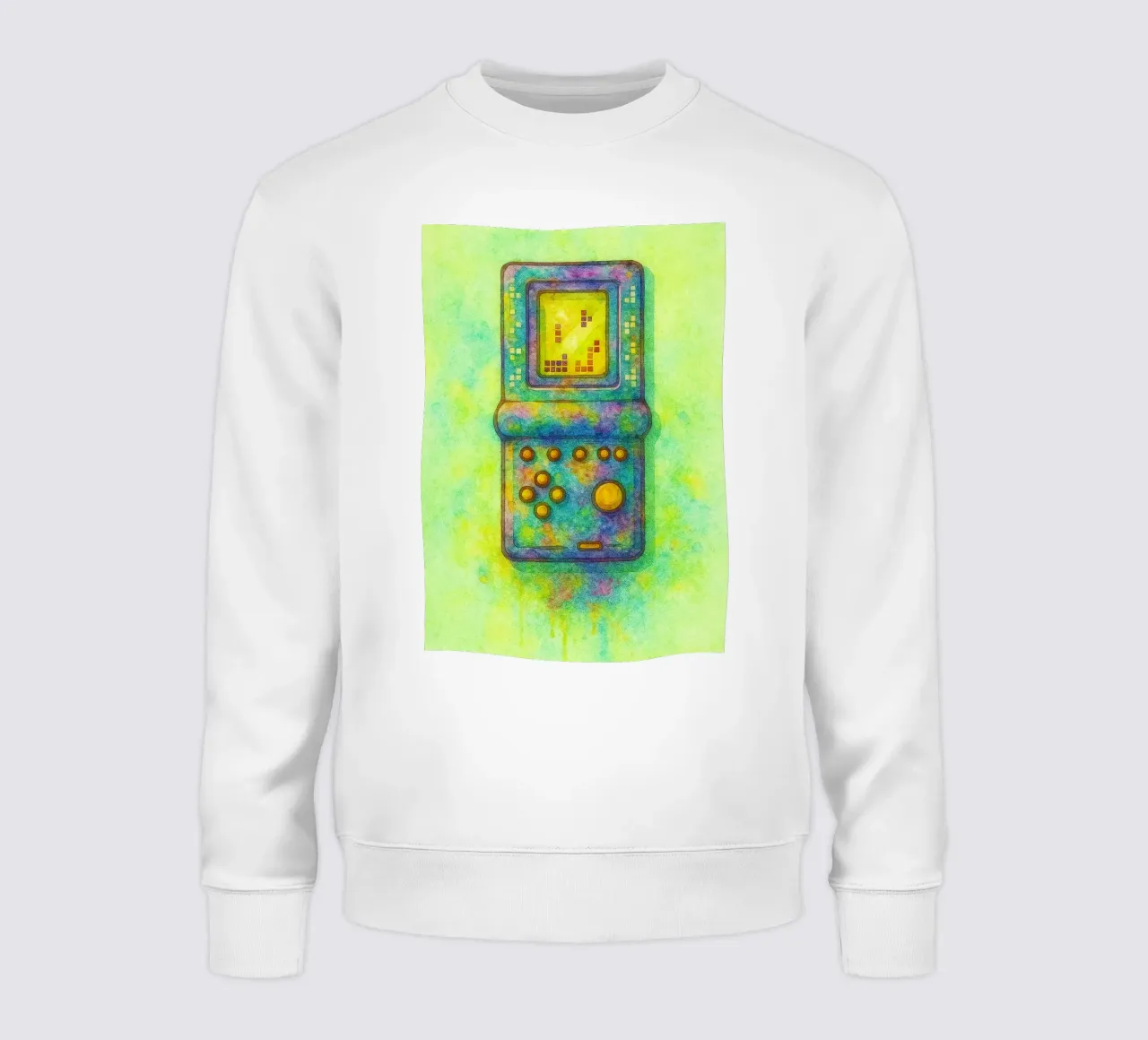 gioco del tetris vecchio dipinto d'epoca felpa da kroocoot