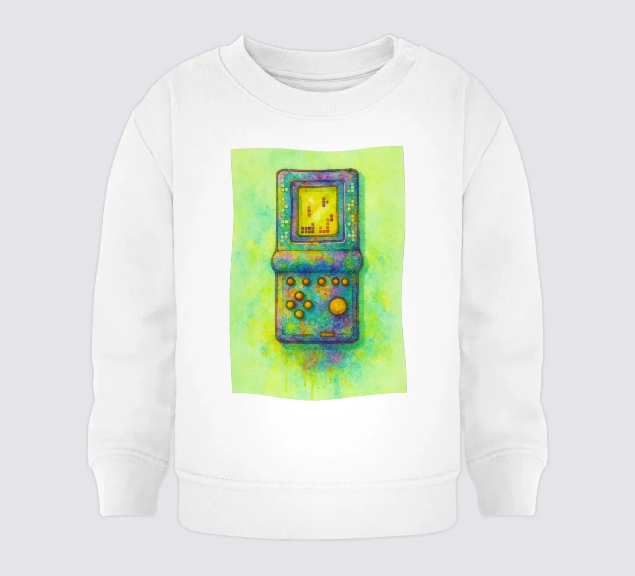gioco del tetris vecchio dipinto d'epoca felpa neonato da kroocoot