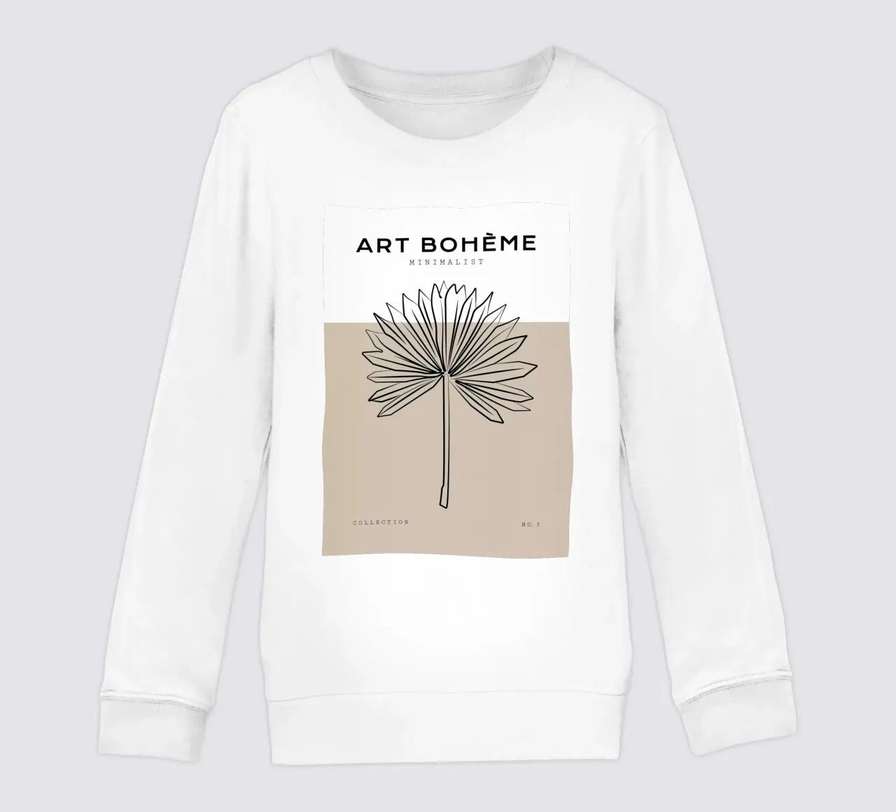 Boho Bohemian 8 Palm felpa bambino da Boho Print Collection