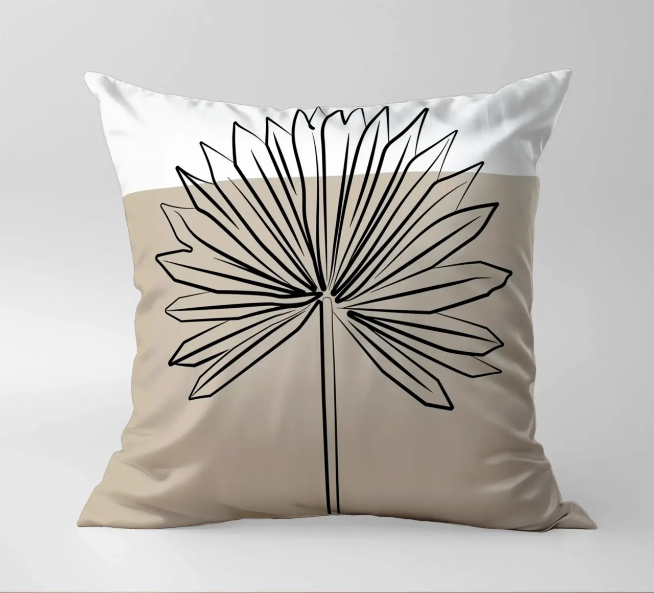 Boho Bohemian 8 Palm cuscino da Boho Print Collection