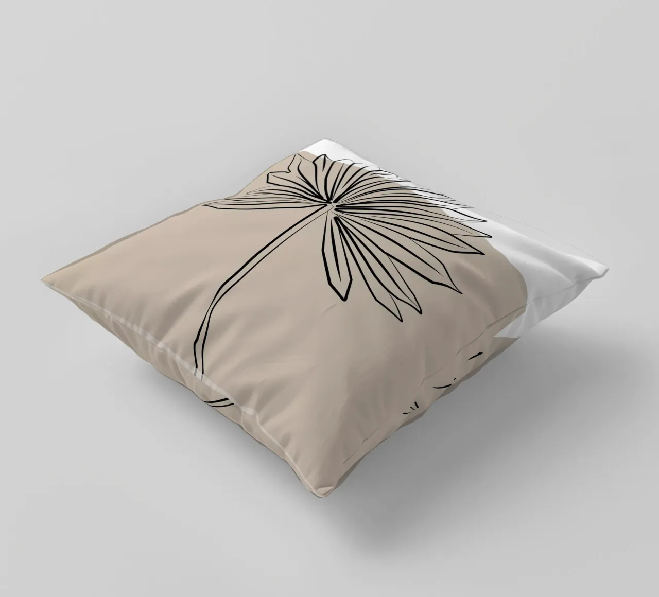 Boho Bohemian 8 Palm cuscino da Boho Print Collection