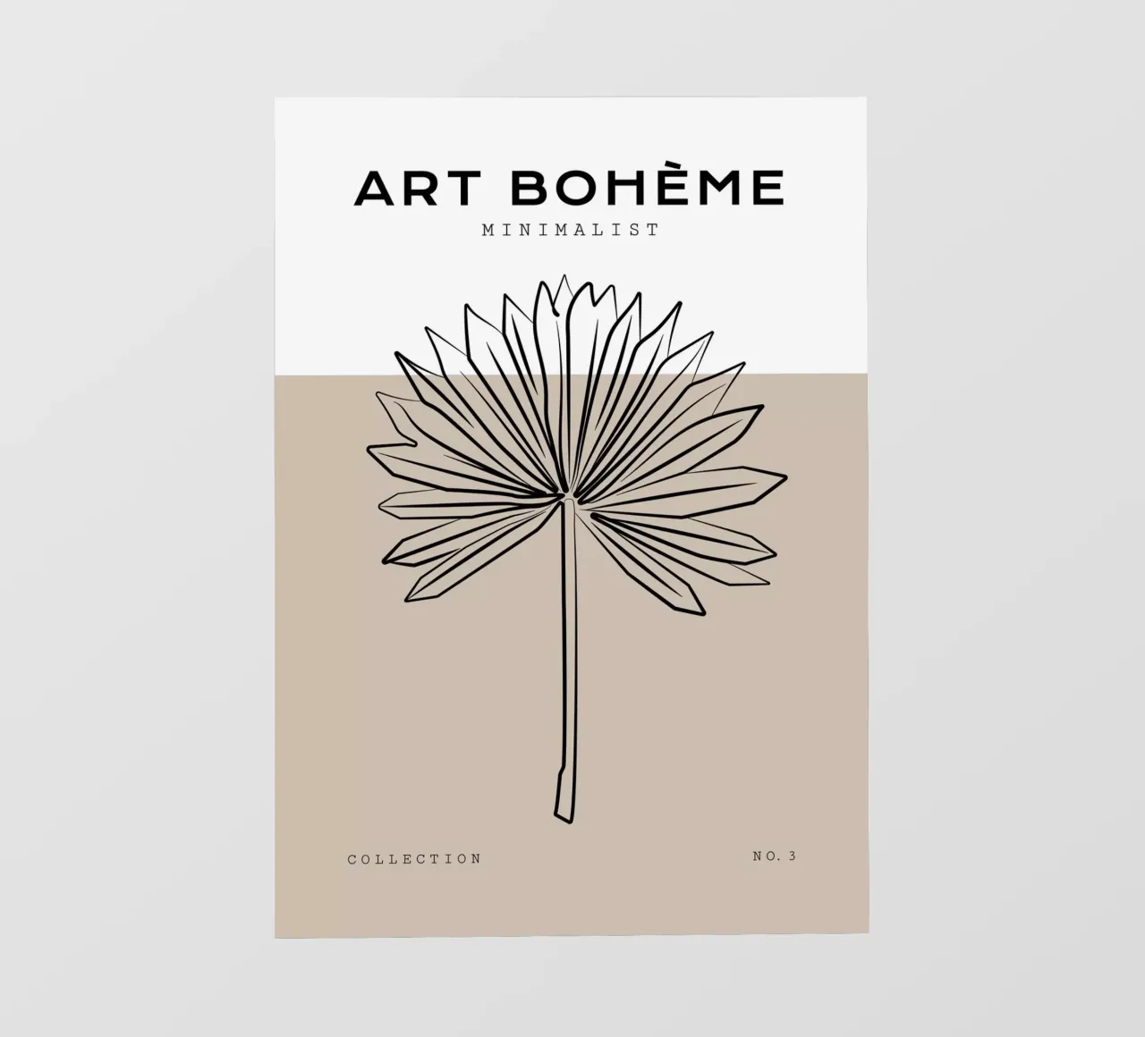 Boho Bohemian 8 Palm telo in pvc da Boho Print Collection