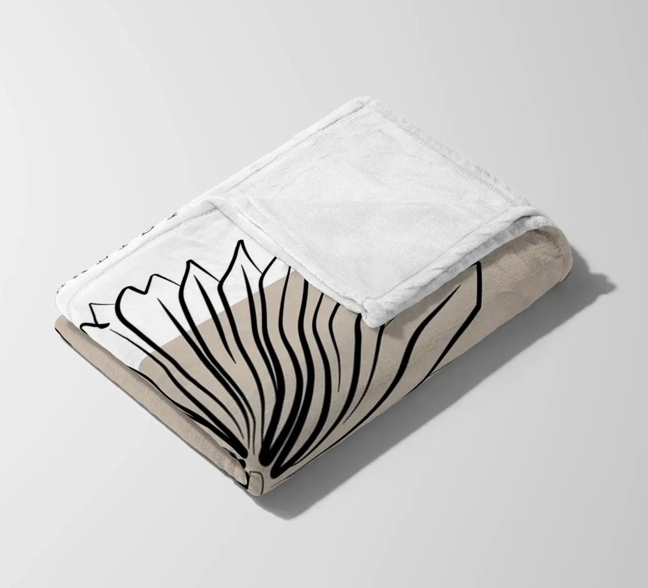 Boho Bohemian 8 Palm coperta in pile da Boho Print Collection