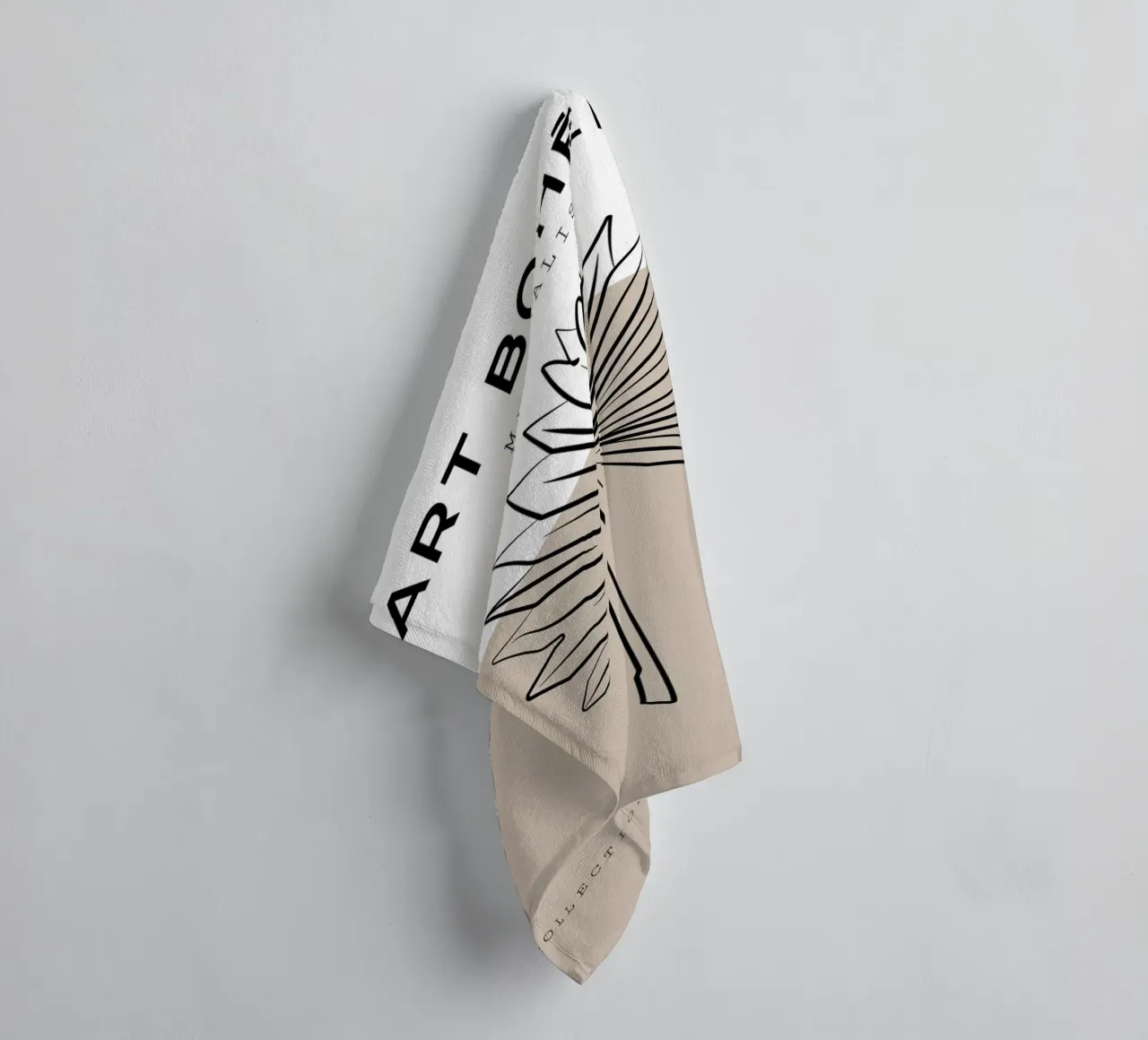 Boho Bohemian 8 Palm asciugamano da bagno da Boho Print Collection