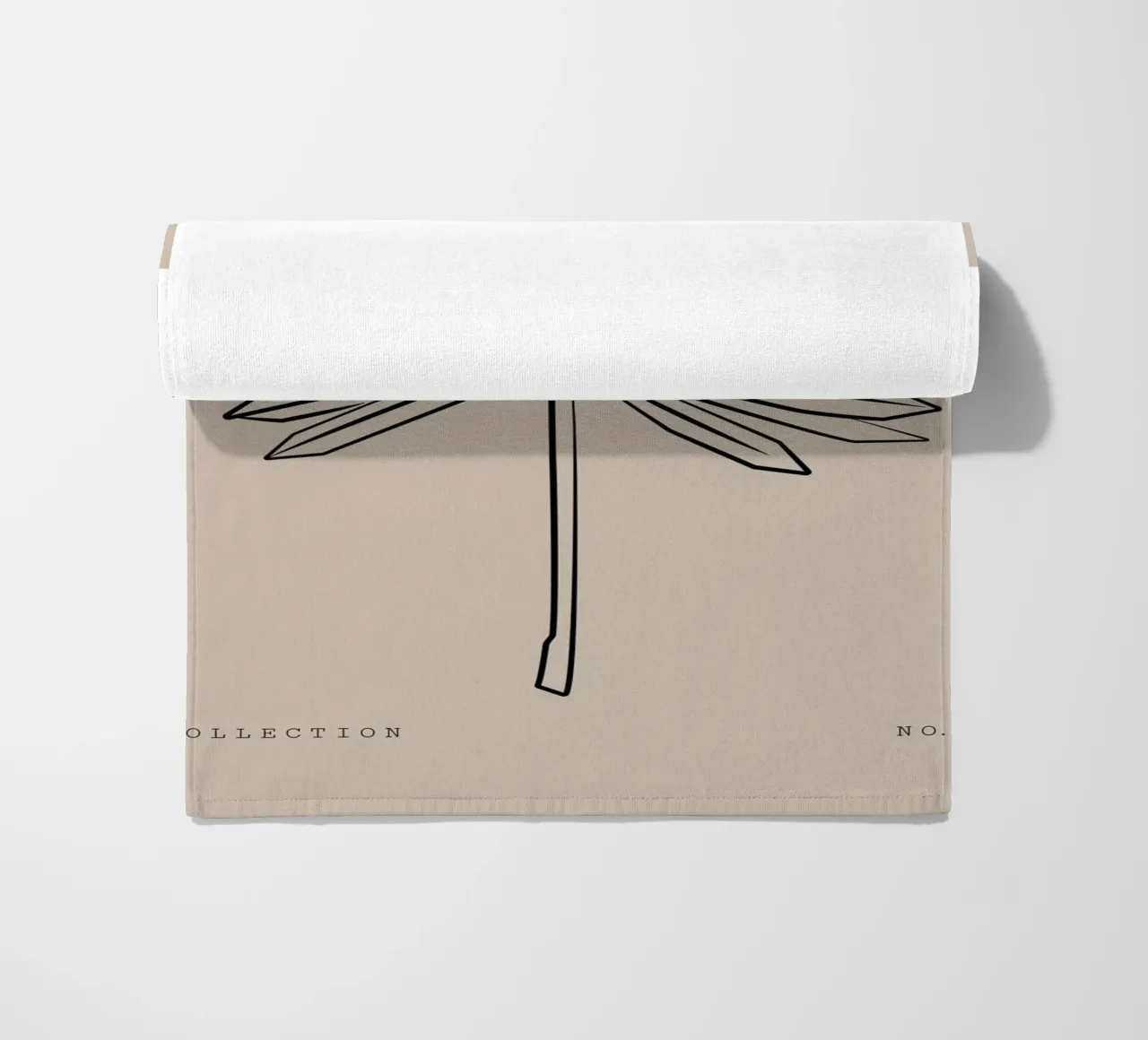 Boho Bohemian 8 Palm telo mare da Boho Print Collection