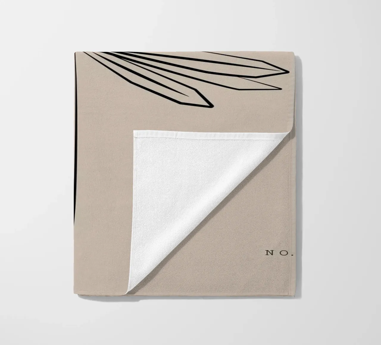 Boho Bohemian 8 Palm telo mare da Boho Print Collection