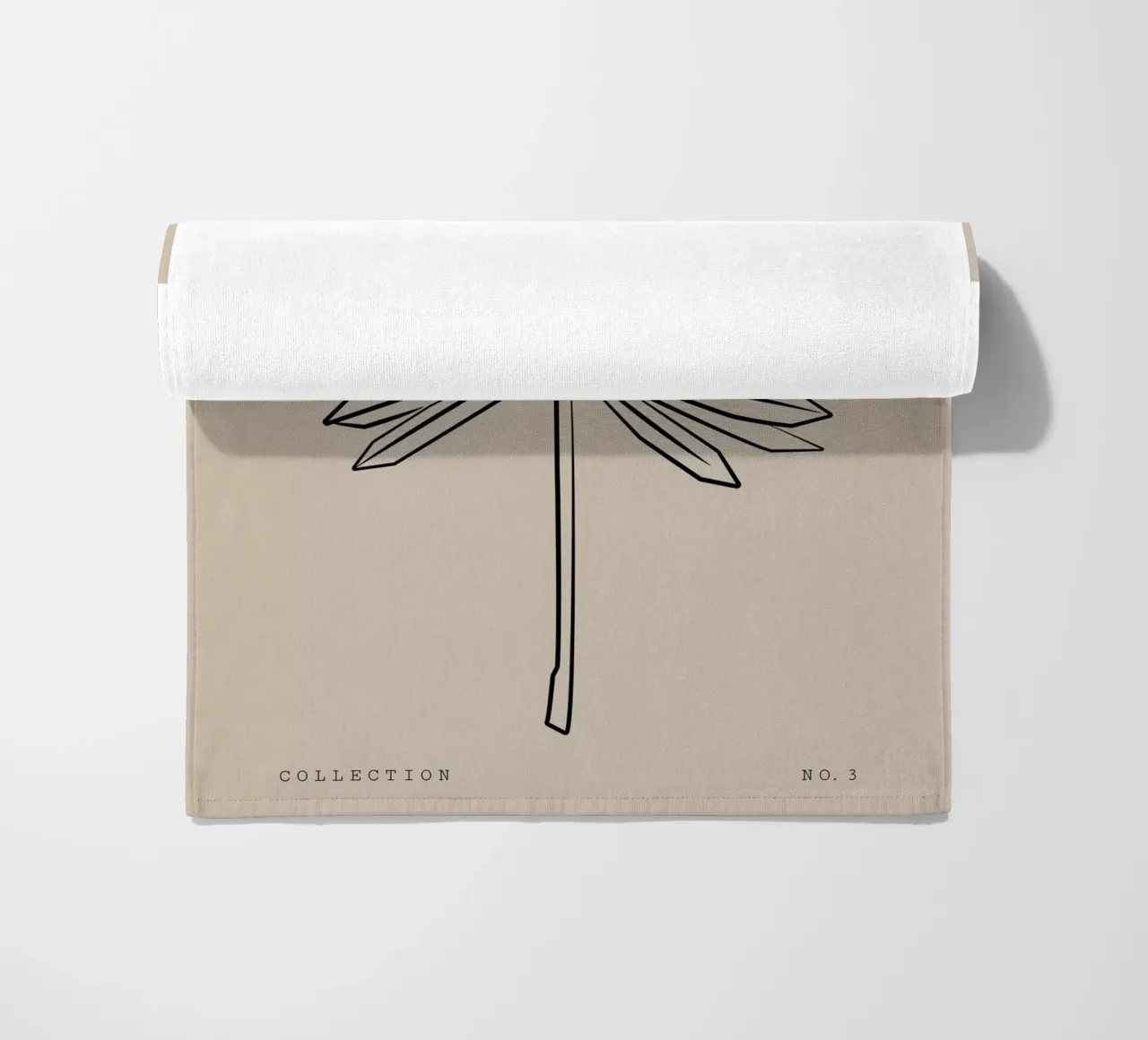 Boho Bohemian 8 Palm telo mare da Boho Print Collection