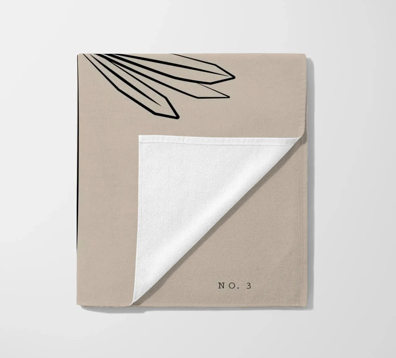 Boho Bohemian 8 Palm telo mare da Boho Print Collection